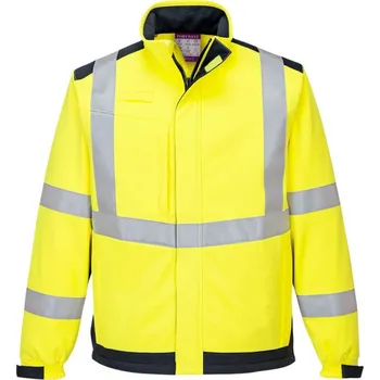 pracovní bunda PORTWEST Bunda Modaflame Multi Norm Arc MV72, softshellová, reflexní POR-MV72YNRXXL 2XL Žlutá/navy