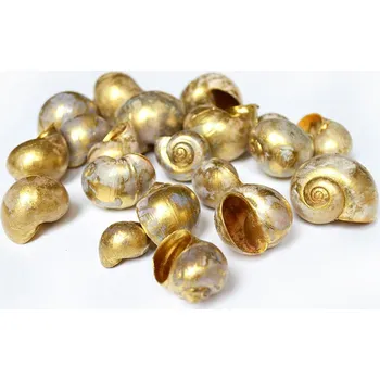 Šnečí ulity, zlatá, 500 g, 3 - 5 cm