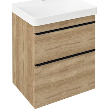 Nábytek Sapho SITIA umyvadlová skříňka 56,4 x 70 x 43,4 cm 2x zásuvka dub alabama SI060-2222