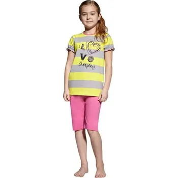 Chlapecké pyžamo Dívčí pyžamo 494/495/1 TARO růžová tmavá 116