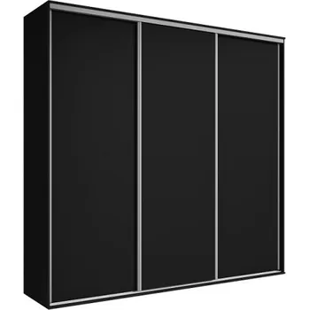 Šatní skříň Šatní skříň Grande - 277 cm Barva korpusu: Černá, Rozměry: 277 cm, Dveře: Bez zrcadla