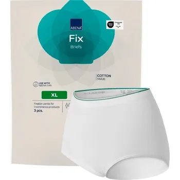 Inkontinenční kalhotky ABENA Fix Briefs Cotton Maxi XL—Elastické a prodyšné fixační kalhoty bez nohaviček, 3 ks