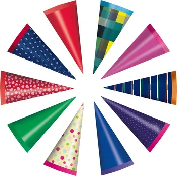 Herlitz Školní kornout kulatý 15 cm mix barev Kornout pro prvňáčky Herlitz Školní kornout kulatý 15 cm mix barev