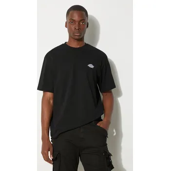 Dámské tričko Bavlněné tričko Dickies černá barva, s aplikací, DK0A4YAIBLK1-BLACK, S, 99X