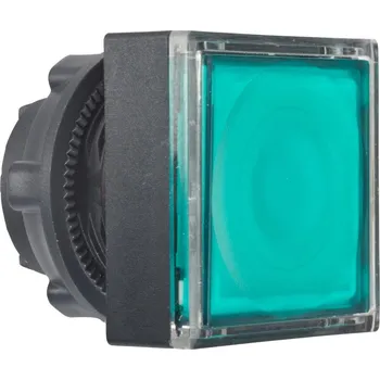 Stykač Schneider Electric ZB5CW333 Ovládací hlavice stiskací prosvětlená, lícující (štítek) - zelená