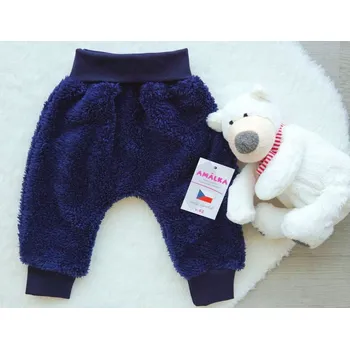 AMÁLKA Chlupaté, rostoucí kalhoty, temně modré Velikost: 62