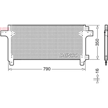 Výparník klimatizace Kondenzátor, klimatizace, , 81619200018, 81619200023, 81619200027, 81619200029, 81619200030, 81619200032, DENSO, DCN99063