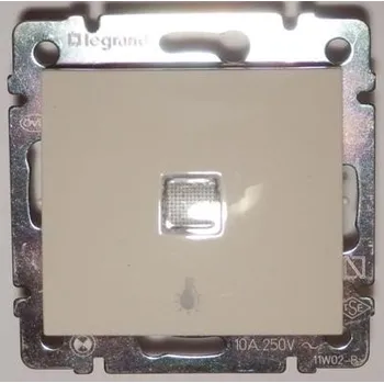 Elektrická zásuvka Legrand 774313 VALENA béžová tlačítko podvsětlené