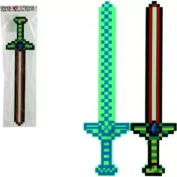 Dětská zbraň Teddies Meč svítící plast 55cm na baterie se zvukem se světlem 2 barvy v sáčku