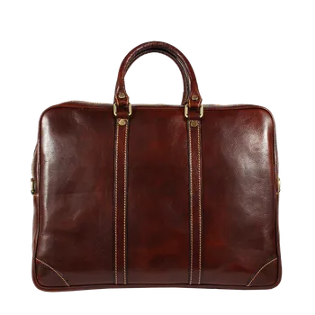 Pánská aktovka NovaKabelka.cz Kožená aktovka Alano Marrone