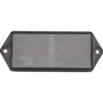 Příslušenství osvětlení automobilu univerzální odrazka obdélníková, s držákem pro upevnění dvěma šrouby, bílá (127x51 mm)