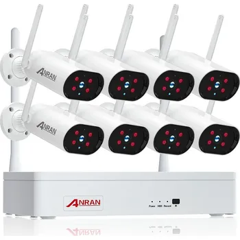 DVR/NVR/HVR záznamové zařízení WiFi kamerový systém ANRAN B01-DW858 s rozlišením 5MP / 8x kamera 661460