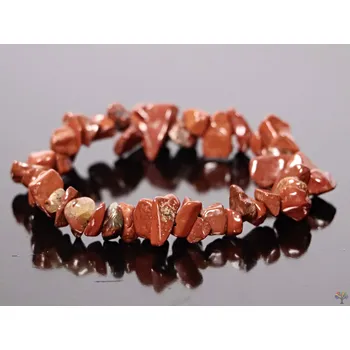 Náramek Magieprirody.cz Náramek sekaný - Jaspis červený - tromlovaný - 32