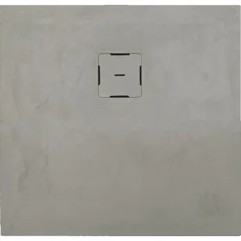 Sprchová vanička Ronal Bathrooms (Sanswiss) Čtvercová sprchová vanička Ronal Calce z litého mramotu (Mineralite) 1000 x 1000 x 30mm, betonově šedá