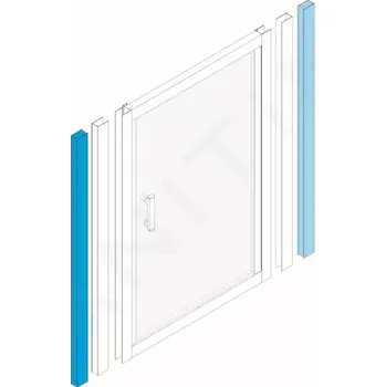 Jika Lyra plus Rozšiřovací profil pro sprchové dveře Lyra Plus, H2913880000141