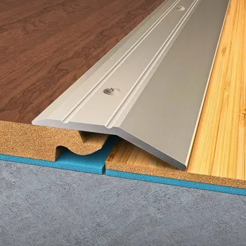 Podlahová lišta BOHEMIA PROFIL Vyrovnávací profil 50/3, champagne, hliníkový, 8 × 35 × 2700 mm, vrtaný 50304