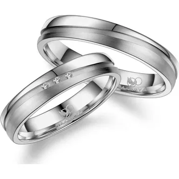 Prsten MARRYA® Dámský snubní prsten Titan s diamanty - velikost 60 - TI-43D-60