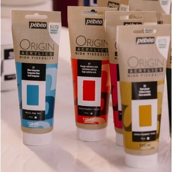 Výtvarná barva Pébéo Akrylová barva Origin Acrylics 120 ml, 07 - Cadmium Red Hue