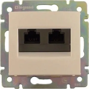 Elektrická zásuvka Legrand 774143 VALENA béžová zás. 2xrj45 utp cat6
