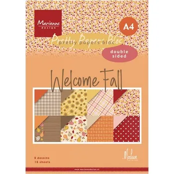 Umělecký papír Marianne Design Sada oboustranných papírů A4 Welcome Fall