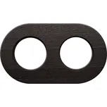 OBZOR DSR 00-00000-1222 Rámeček dvojnásobný dřevěný RETRO, tmavý dub