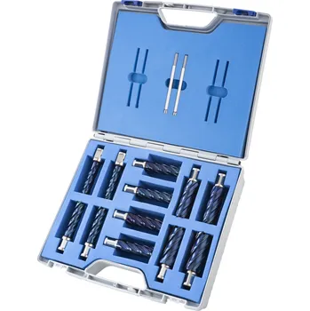 Vrták Karnasch 201956 | Jádrové vrtáky BLUE-DRILL-LINE 55 SET PROFI PLUS, WELDON 14, 16, 18, 20, 22, 26 mm, sada 12 ks