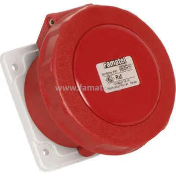 Elektrická zásuvka Famatel 24372 Zásuvka vestavná IP67/400V/32A/4P 6h, přímá - SpeedPRO