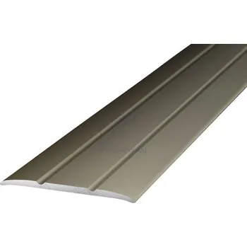 přechodová lišta Přechodový samolepící profil PRINZ š. 38 mm, délka 90 cm,0-2mm, barva: ušlechtilá ocel matná (Podlahová lišta,Přechodová lišta, přechodový profil, hliníkový přechodový profil, bezbariérový práh, kobercové ukončení, lišta na ukočení podlahové krytiny,)