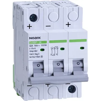modulární přístroj a rozvaděč Noark 110148 Stejnosměrný instalační jistič Ex9BP-JX(+) 3P K4
