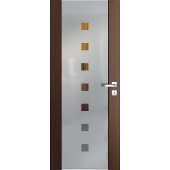 Vasco Doors Ventura SATINATO čtverce VD-VSCT2170 bílá Průchozí šíře dveří: 70 / 197 cm, Orientace dveří: Levé, Provedení dveří: Falcové