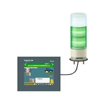 Elektrická zásuvka Schneider Electric XVGU3SWV Signální sloup sestavený a předzapojený, vícebarevný s USB,? 60, přímá montáž