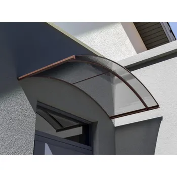 Stříška nad vchodové dveře Covernit Rodeo 8250924 hnědá/kouřová 150 x 70 x 20 cm