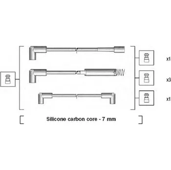 Zapalovací kabel Sada kabelů pro zapalování MAGNETI 941125180672