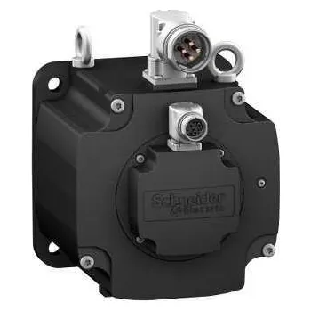 vypínač a zásuvka Schneider Electric BMH1903P31F2A Servomotor BMH, Mo58 Nm, hřídel s perem, IP65, jednootáčkový enkodér, s brzdou, úhlové konektor