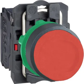 vypínač Schneider Electric XB5AL42 Ovládač stiskací s přesahem, 1 V - rudý