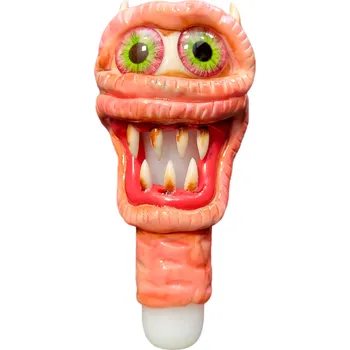 CBD Phoenix Star Glass Skleněný Pyrex Zubatá Obluda Červená