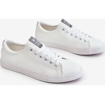 Dámské tenisky Dámské klasické kožené tenisky bílé Misima 40