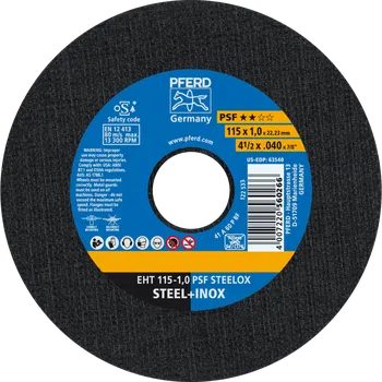 Řezný kotouč Pferd 61730100 | Řezný kotouč 115 x 1,0 x 22,23 mm, PSF STEELOX