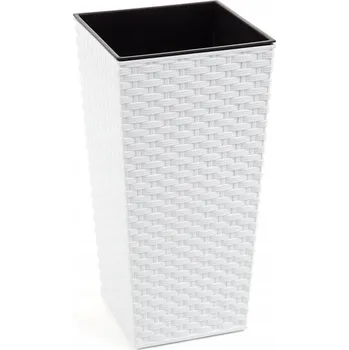 Květináč Květináč Finezja Rattan 250 Lamela White + vložka
