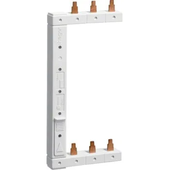 Rozvaděč Hager KCL363L Meziřadové přípojnice, 3-pólové propojení ze spodu pro 2 řady, levé