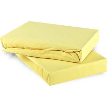 Plachta ložní světle žlutá Superstretch EMI: Prostěradlo 90(100)x200