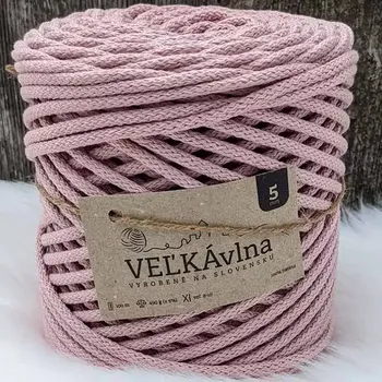 Příze Velká vlna Špagát 3mm Růženín (Špagátová příze 3mm Růženín)