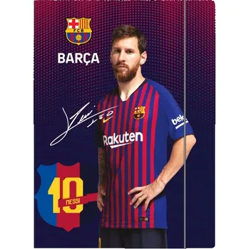 Odkládací mapa se 3 chlopněmi a gumičkou, A4, FC BARCELONA, mix motivů, 108019001