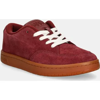 Pánské tenisky Semišové tenisky Kenzo Dome Low Top Sneakers vínová barva, FD62SN061L56.23, 38, 83X