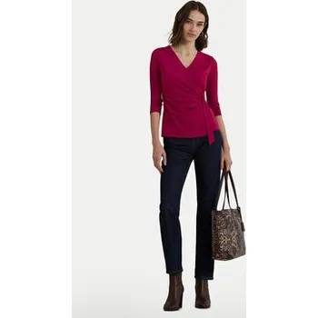 Dámská halenka Lauren Ralph Lauren Halenka 200889081018 Růžová Slim Fit S