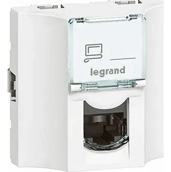 Elektrická zásuvka Legrand 078621 MOSN ZÁS RJ45/RJ45 FTP C5 2M B