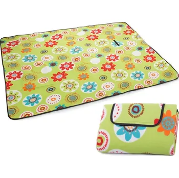 Vodácké vybavení WERK Pikniková deka se spodní nepromokavou vrstvou 150x200 cm, kytičky