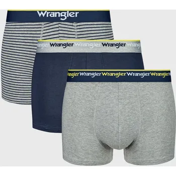 Boxerky 3PACK Bavlněné boxerky Wrangler Sand