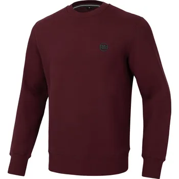 Pánská mikina PitBull West Coast - pánská mikina SMALL LOGO burgundy 3XL