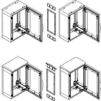 Elektrická zásuvka Schneider Electric NSYSUPLA3G 7035 Vyrovnávací sada pro PLA hl.320mm